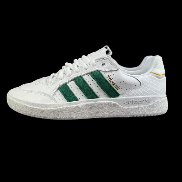 Adidas Tyshawn Low Cloud White Green Gold Shoes GY6954 Men's Sizes 9 - 13 - Picture 3 of 9
